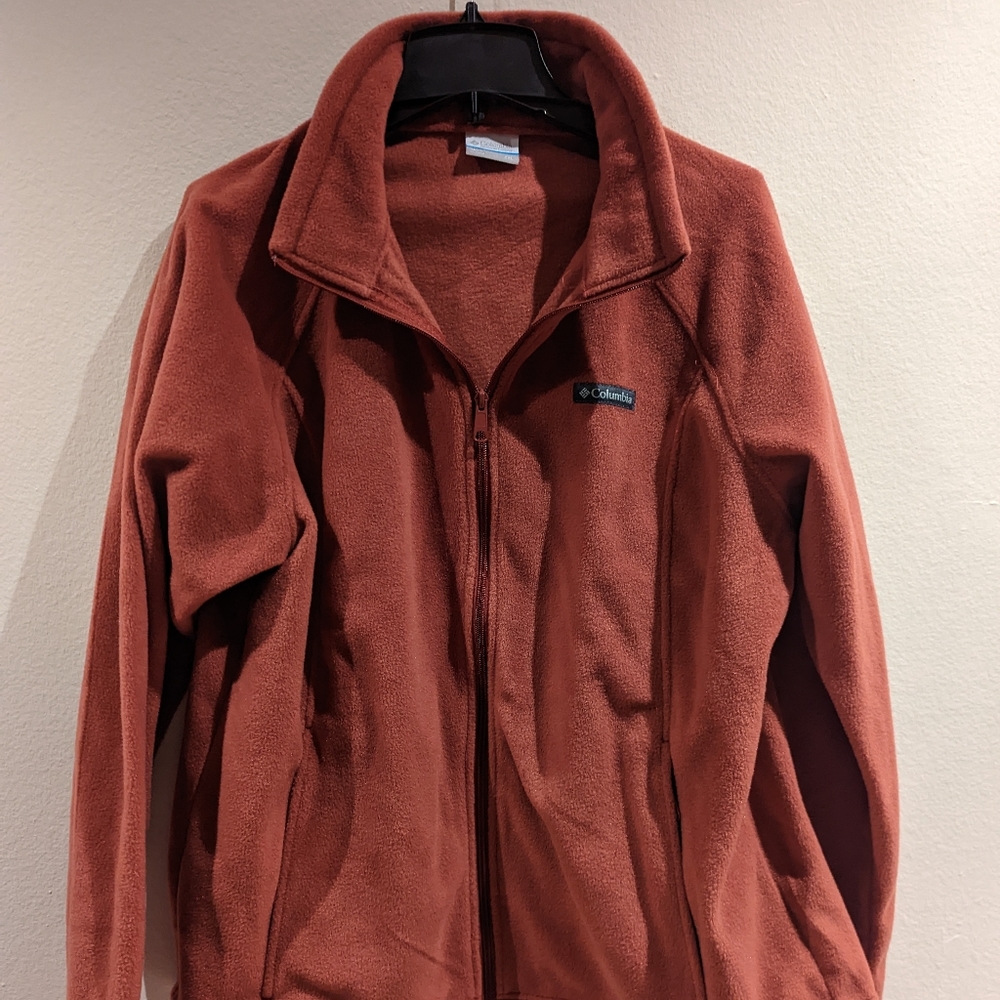 Women's Columbia Full Zip Up Fleece Jacket Size XL